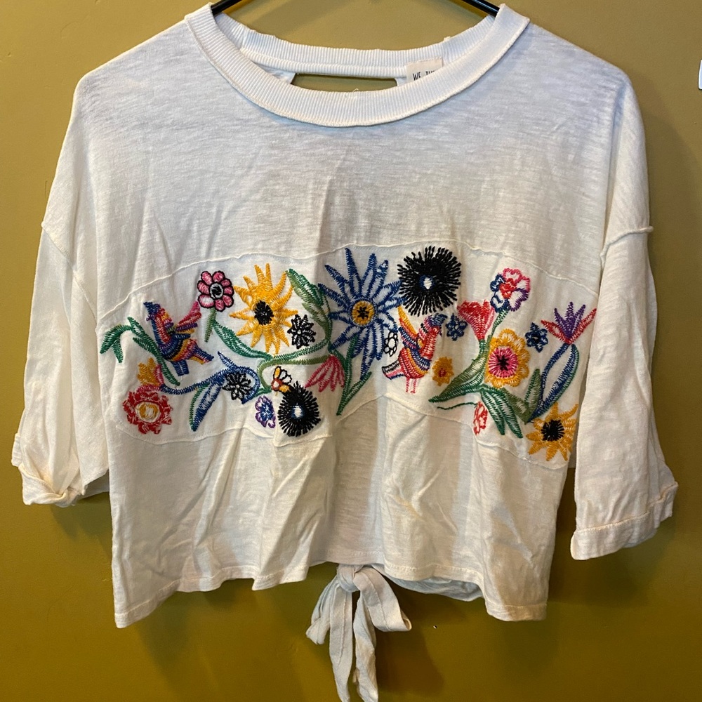 Free people embroidered top